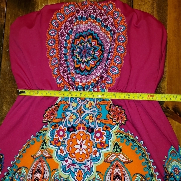 VIBRANT strapless mini dress Bongo Medium - Picture 6 of 10